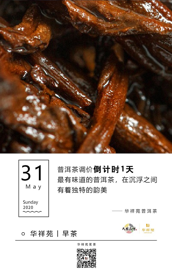 华祥苑茗茶2020年5月31日早茶：华祥苑普洱茶